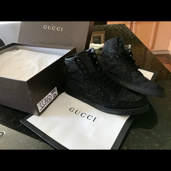 gucci coda crystal sneakers